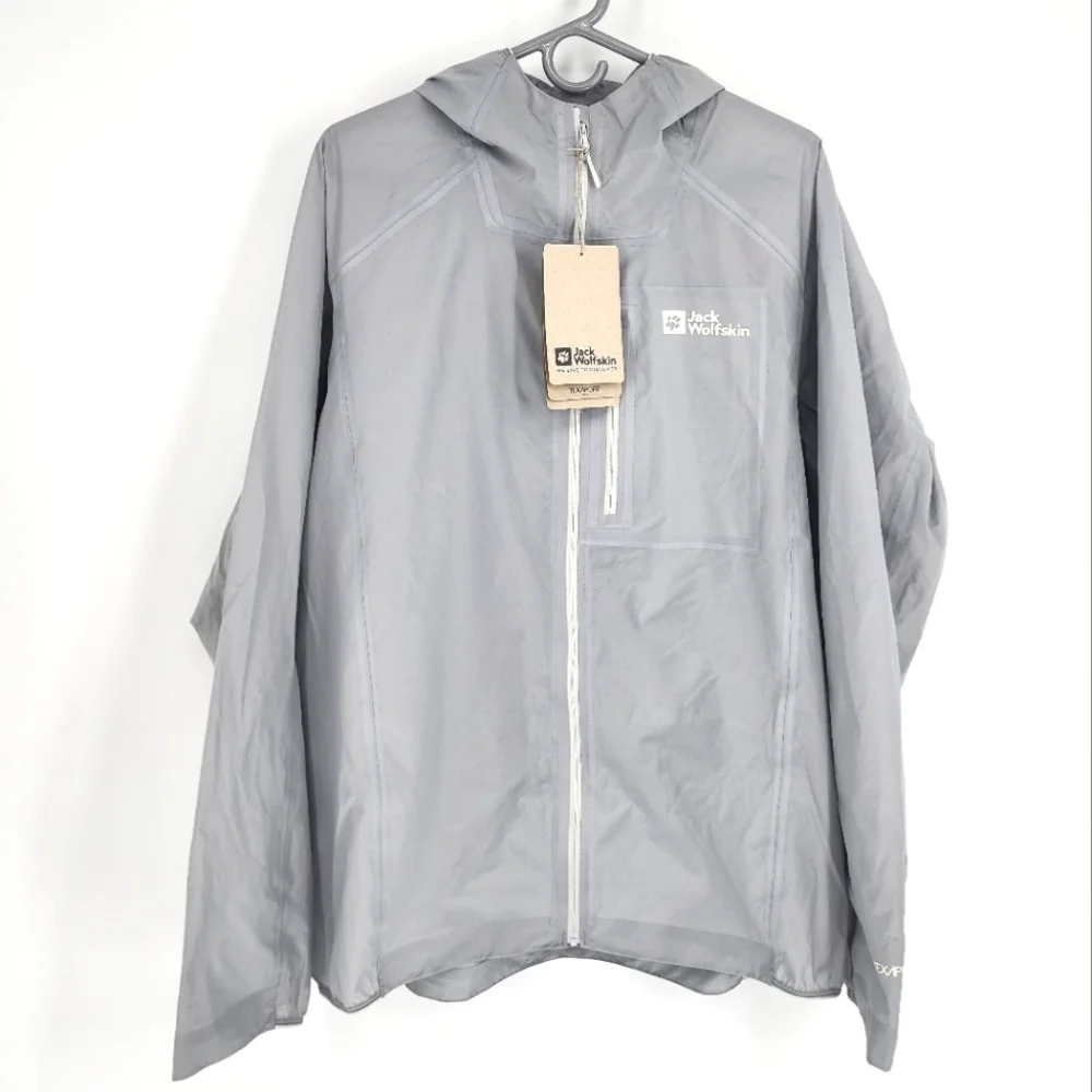 Jack Wolfskin NWT Prelight 3L Jacket Cool Grey Mens